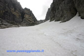 La vista da sotto la forcella