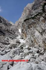 Lingua di neve lato sud Moiazza