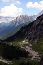 La valle di Malga Ombretta