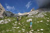 La salita al passo Ombretta