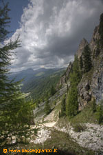 In salita