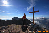 Una donna in cima
