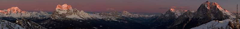 Pano dal Civetta all'Antelao
