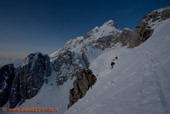 In diagonale verso il Coldai