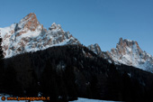 Cima Rosetta dal fondo valle