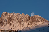 La luna la mattina