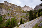 Verso la valle della Casera Cimonega